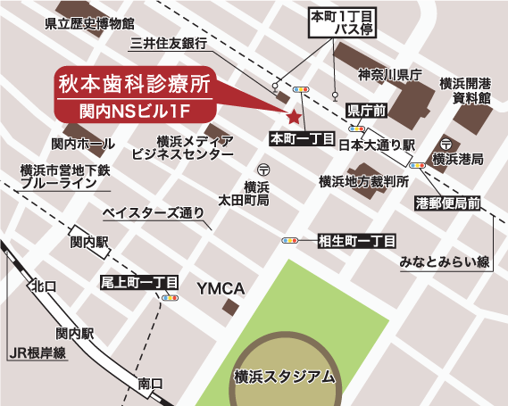 秋本歯科診療所の地図